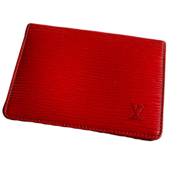 Louis Vuitton Bags Vintage Louis Vuitton Vachetta Leather Red Card
